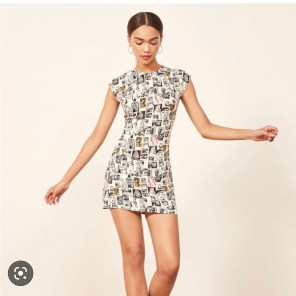 Reformation Lilah Dress - Cartoon Print - Picture 4 of 4